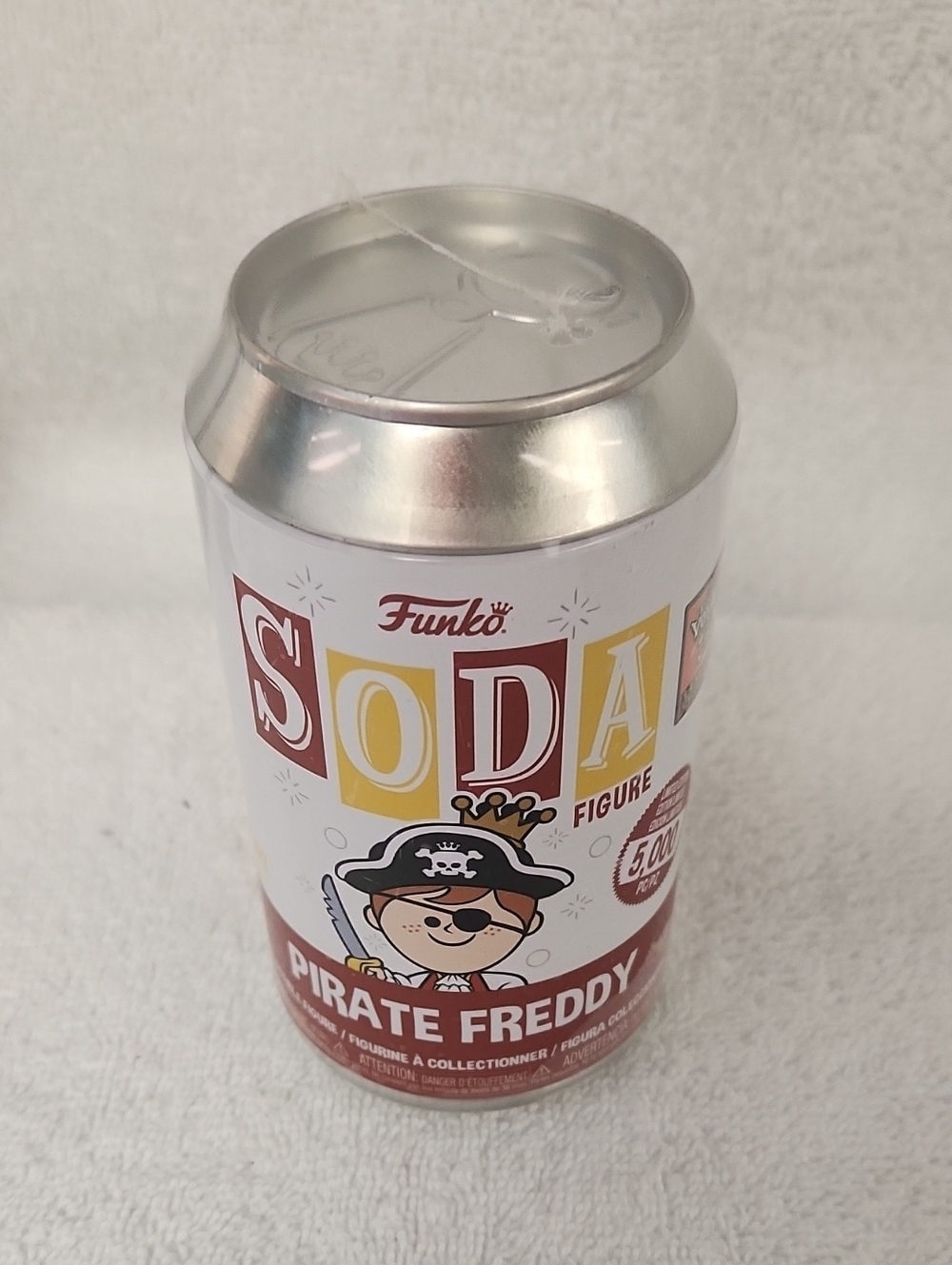 Funko Soda Pirate Freddy Can - White, Burgundy & Gold